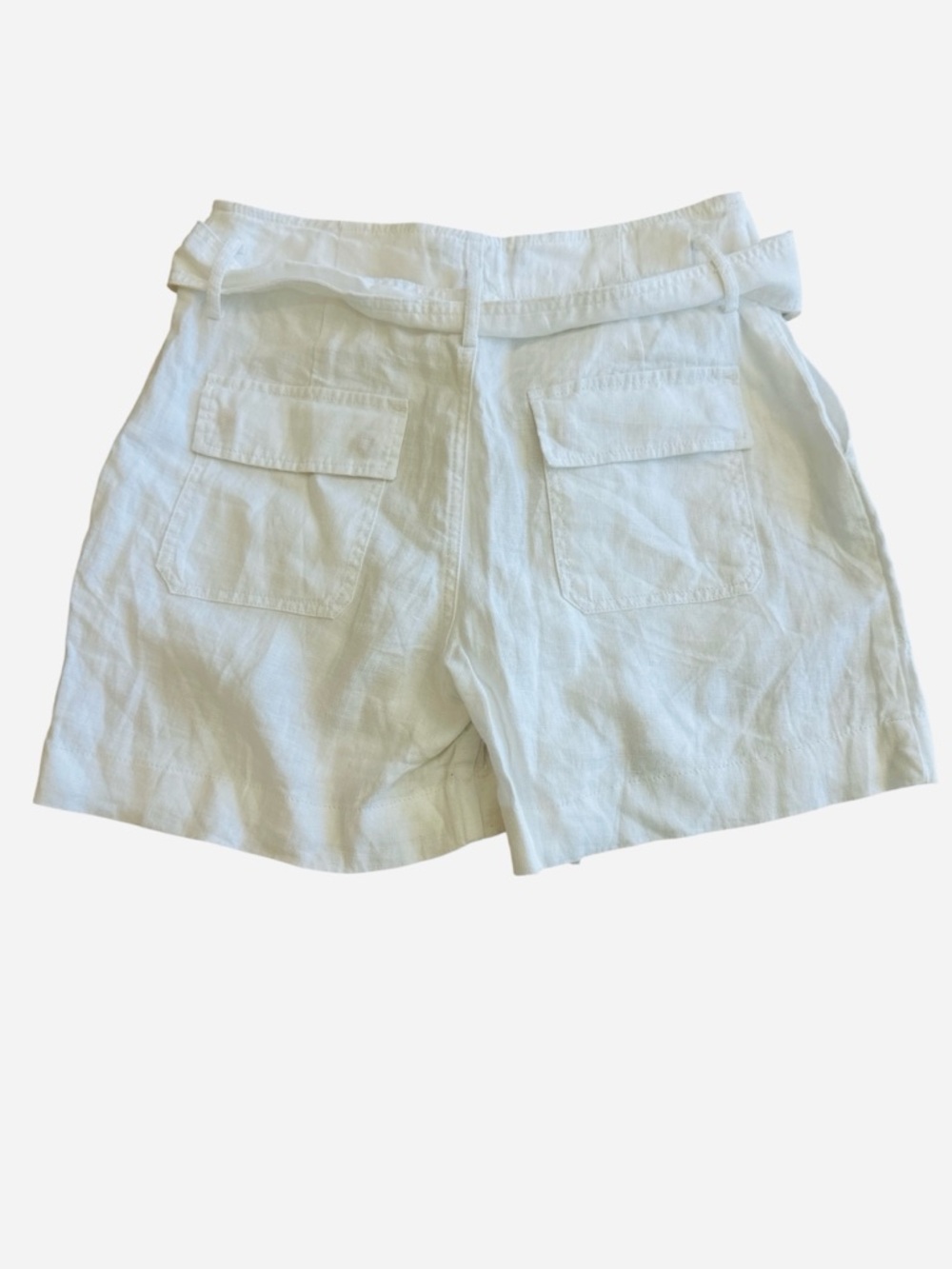 Lauren Ralph Lauren Daviana White Linen Shorts - Picture 9 of 12
